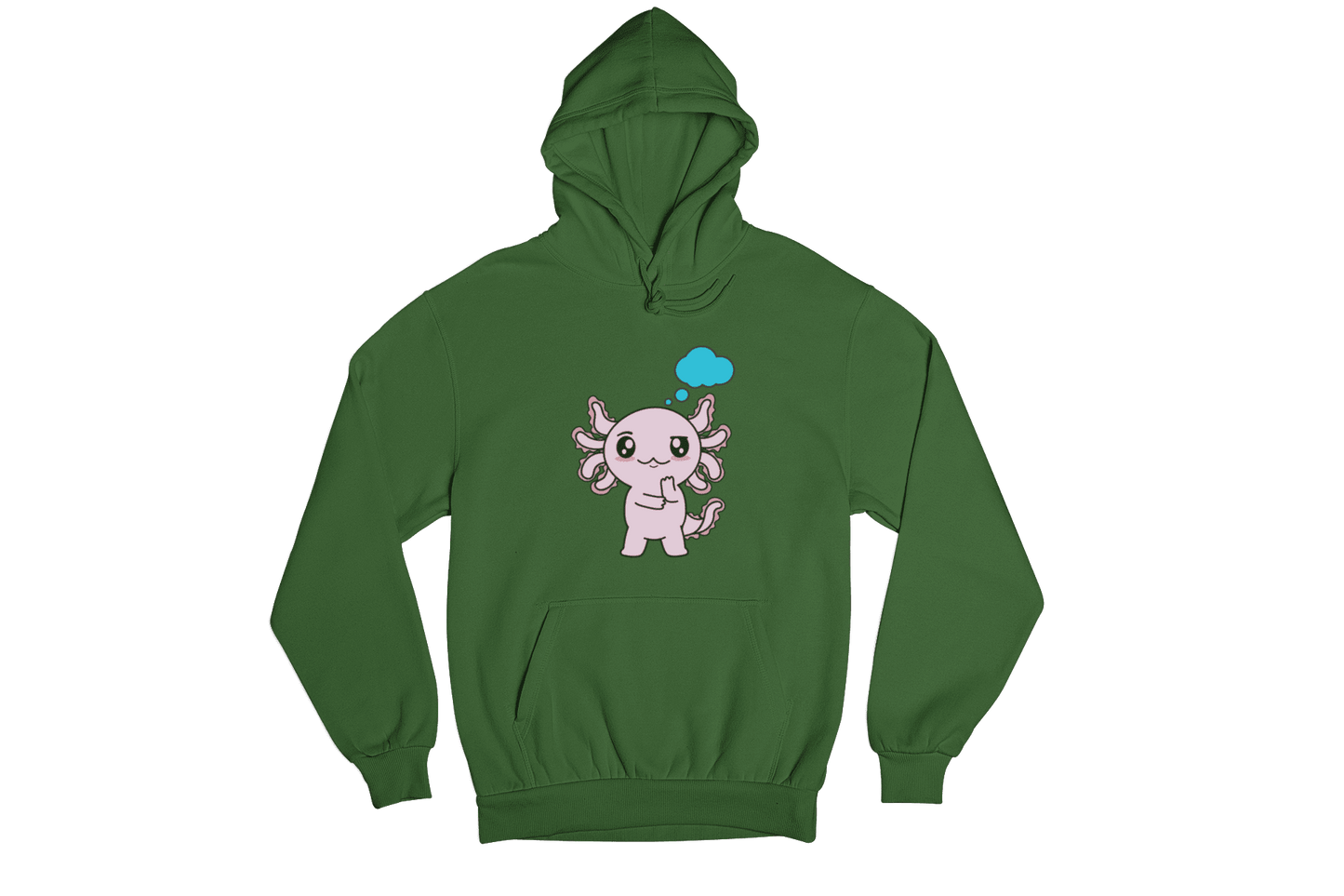 Hoodie Axolotzin Pensando Ajolote Unisex