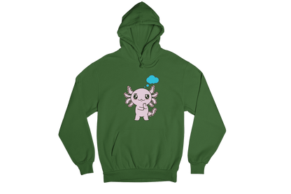 Hoodie Axolotzin Pensando Ajolote Unisex