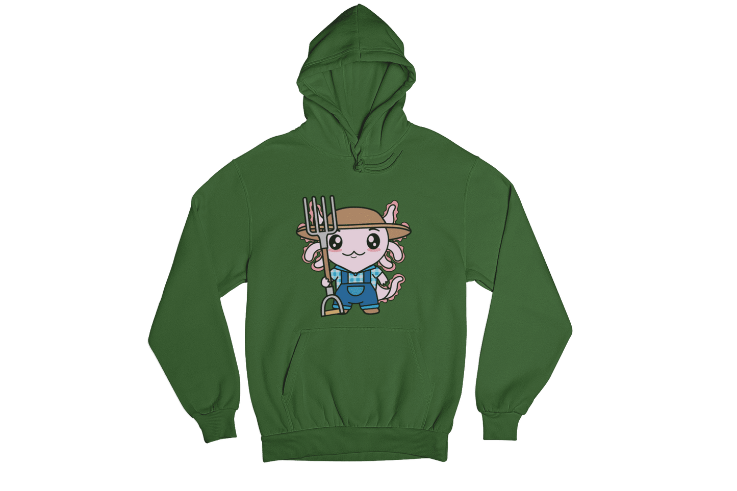 Hoodie Axolotzin Granjero Ajolote Unisex