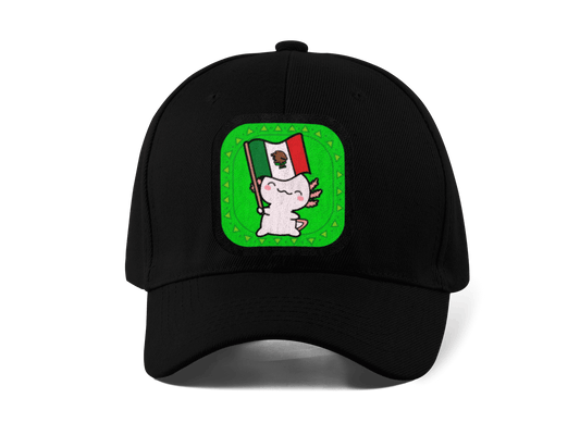 Gorra Unisex Curva Ajolote Y Su Bandera Xo The Monster