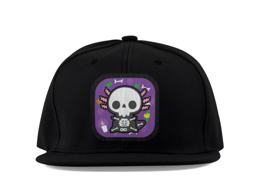 Gorra Unisex Plana Ajolote Esqueleto Xo The Monster