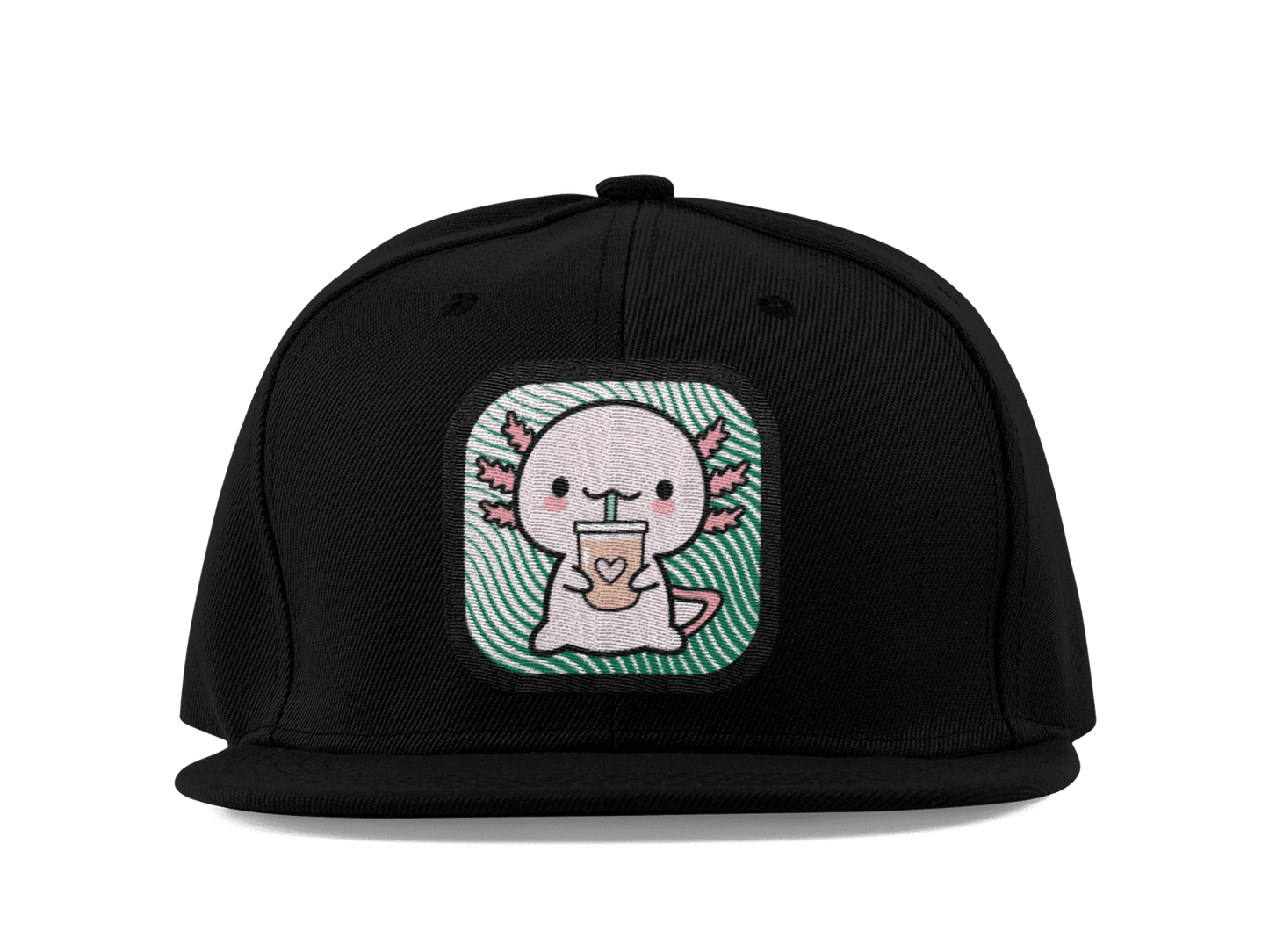 Gorra Unisex Plana Ajolote Bebiendo Xo The Monster
