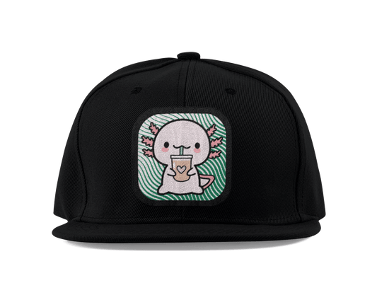 Gorra Unisex Plana Ajolote Bebiendo Xo The Monster