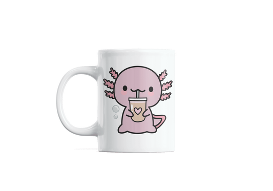 Taza Ajolote Bebiendo Xo The Monster