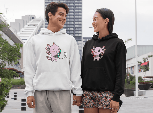 Hoodie Axolotzin Telefono Ajolote Unisex