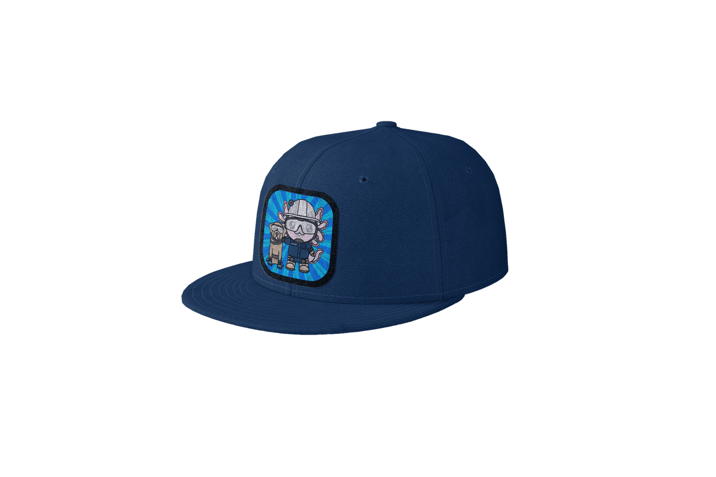 Gorra Unisex Plana Axolotzin Rescatista Ajolote