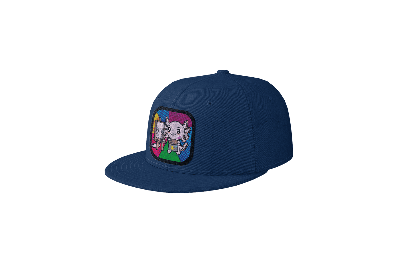 Gorra Unisex Plana Axolotzin Autoretrato