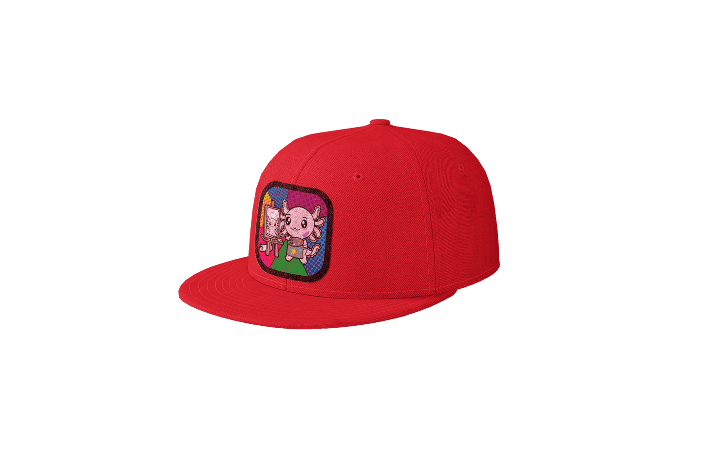 Gorra Unisex Plana Axolotzin Autoretrato