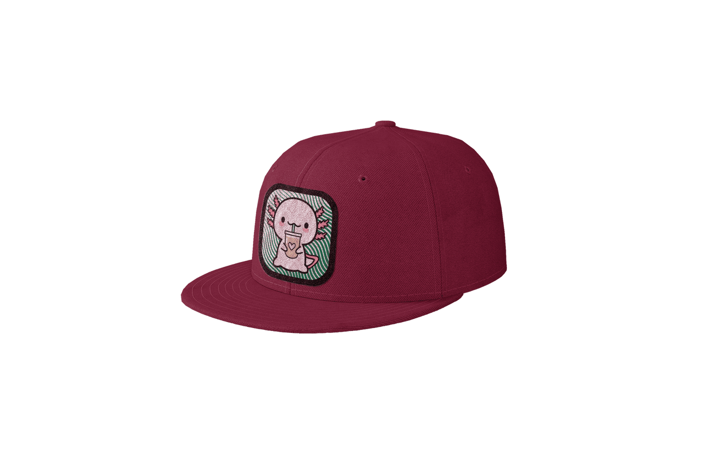 Gorra Unisex Plana Ajolote Bebiendo Xo The Monster