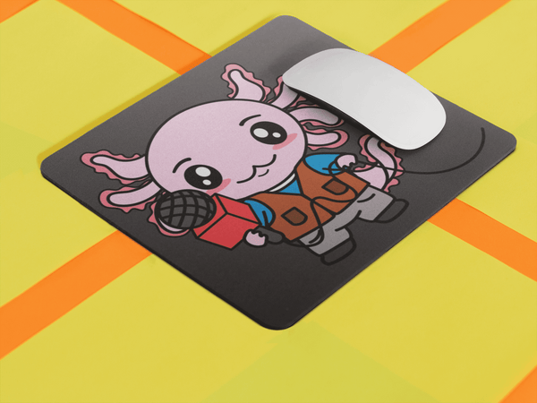 Mousepad Axolotzin Reportero Ajolote