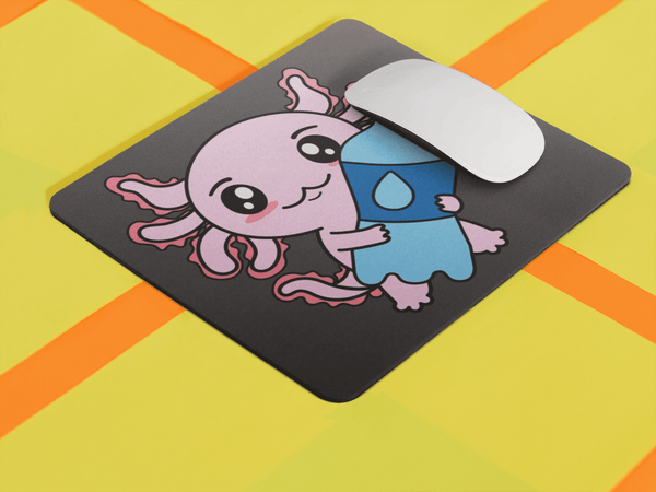 Mousepad Axolotzin Botella Agua Ajolote