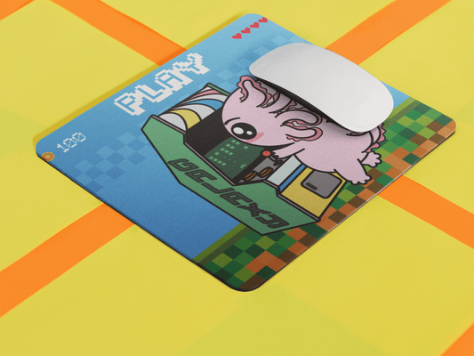 Mousepad Axolotzin Arcade Ajolote Vers. 2