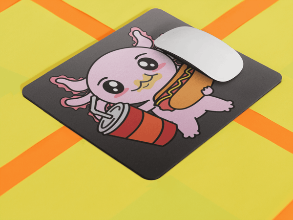 Mousepad Axolotzin Comiendo Jocho Ajolote