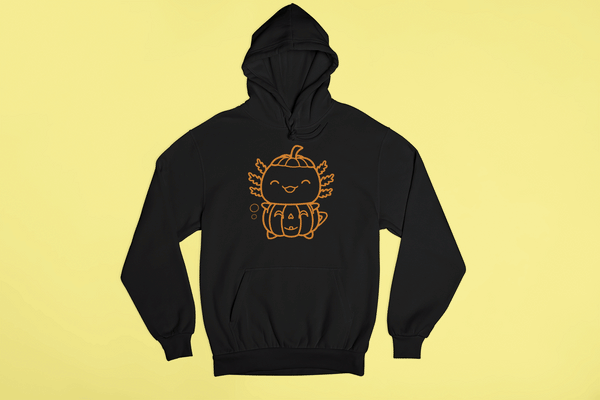 Hoodie Ajolote Calabaza Brillante Xo The Monster Unisex