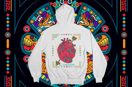 Hoodie Loteria El Corazon Unisex