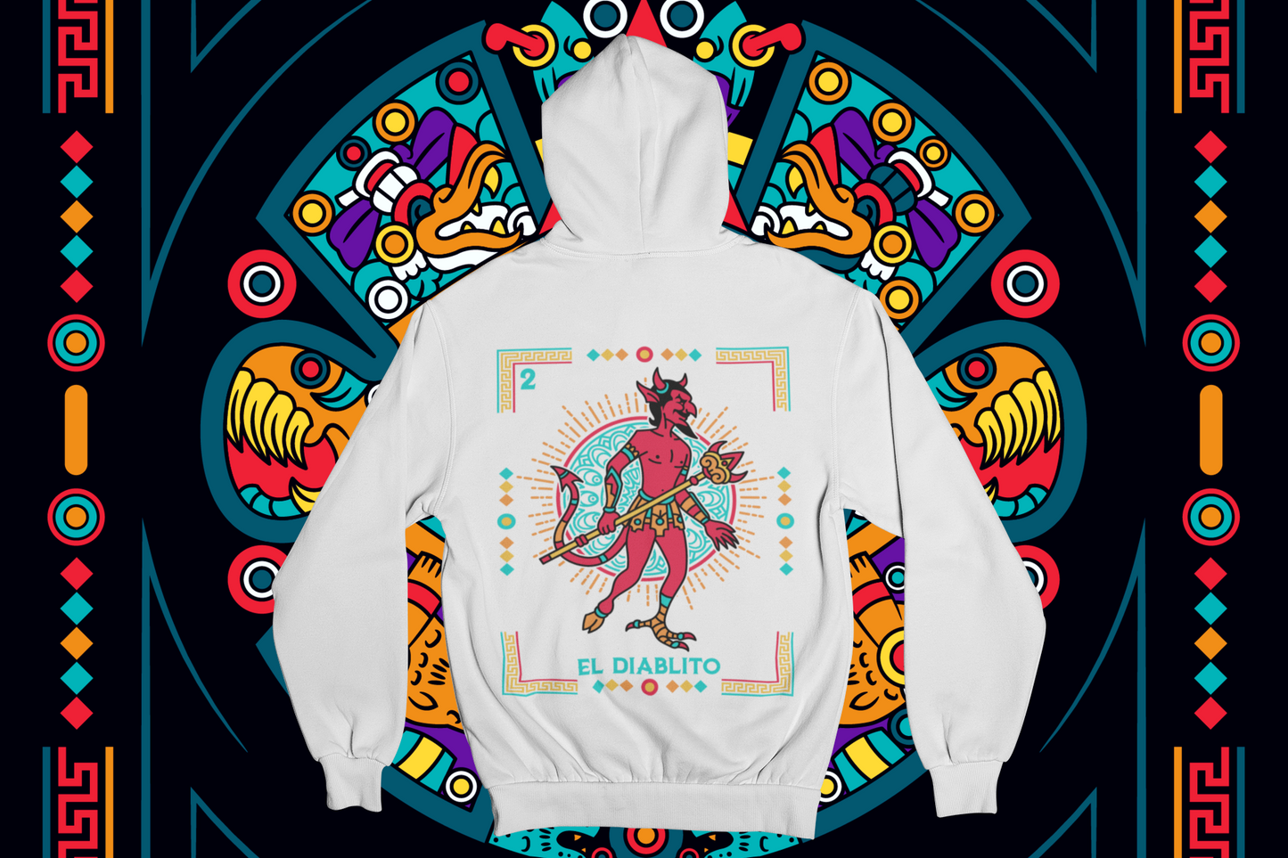 Hoodie Loteria El Diablito Unisex