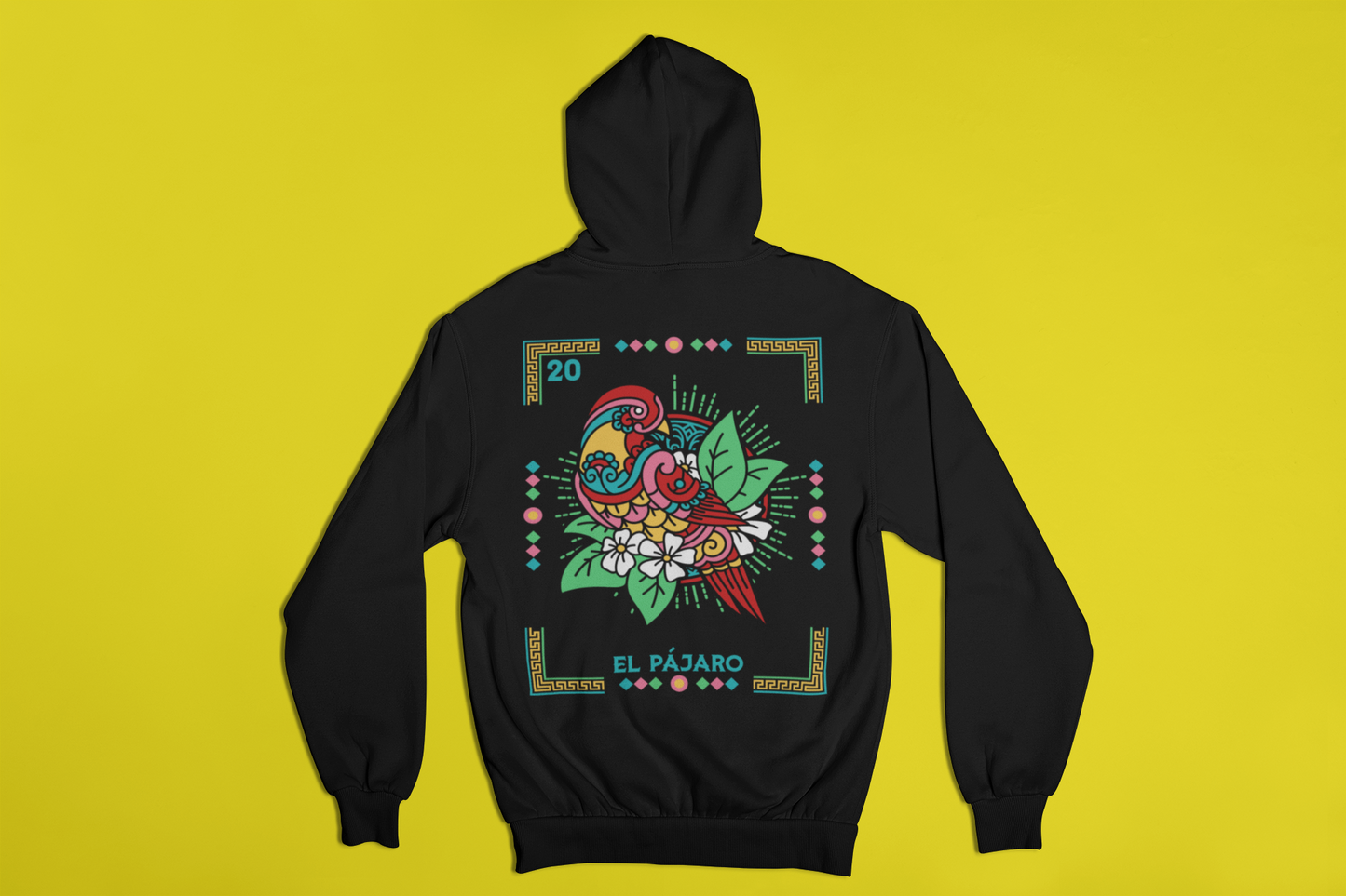 Hoodie Loteria El Pajaro Unisex
