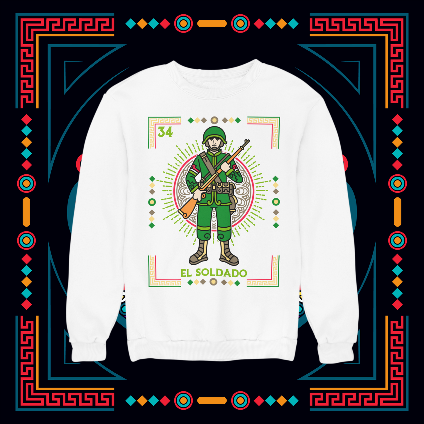 Sudadera Loteria El Soldado UNISEX