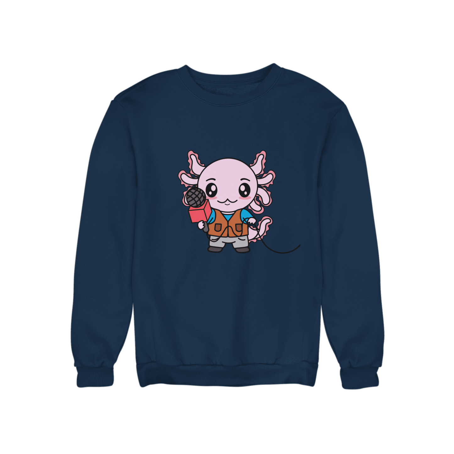Sudadera Axolotzin Reportero Ajolote Unisex