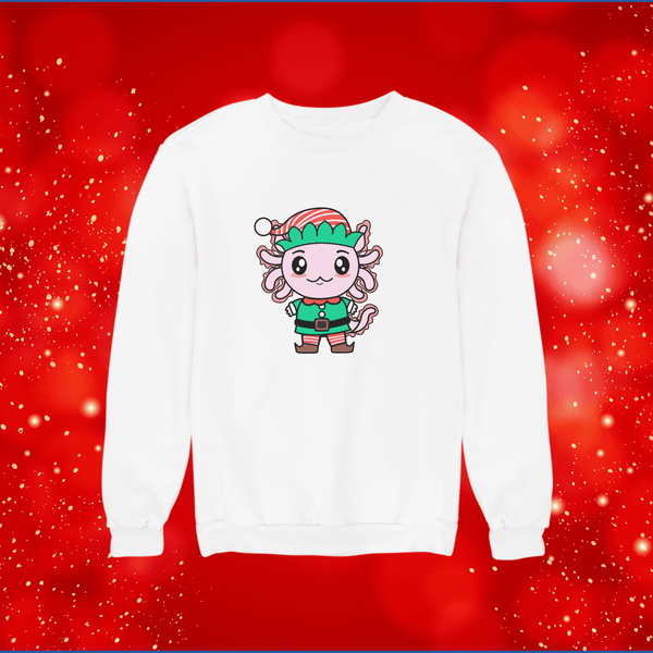 Sudadera Axolotzin Duende Navidad