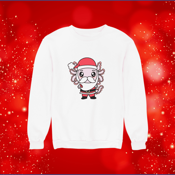 Sudadera Axolotzin Santa Navidad