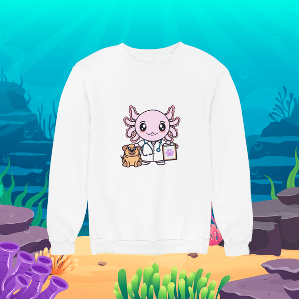 Sudadera Axolotzin Veterinario Ajolote Unisex