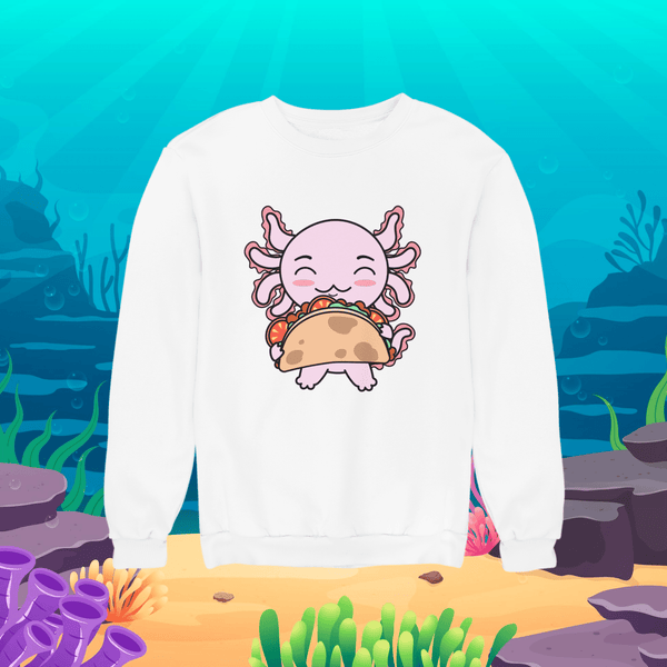 Sudadera Axolotzin Taco Ajolote Unisex