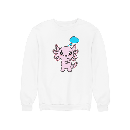 Sudadera Axolotzin Pensando Ajolote Unisex
