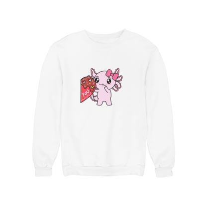 Sudadera Axolotzin Love You Ajolote Unisex