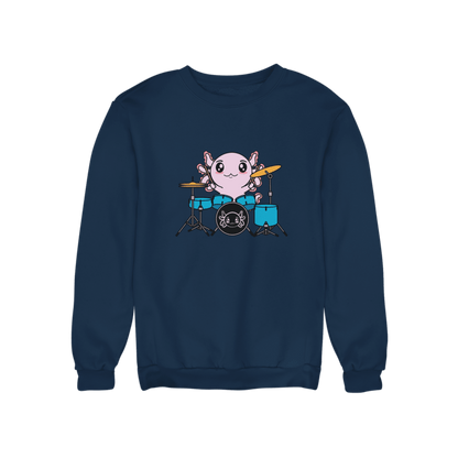 Sudadera Axolotzin Baterista Ajolote Unisex