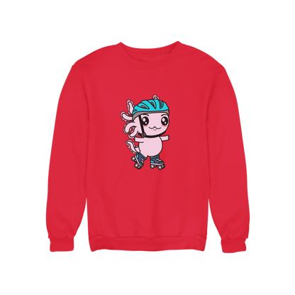 Sudadera Axolotzin Patinador Ajolote Unisex