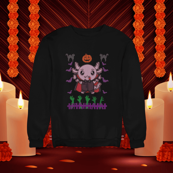 Sudadera Axolotzin Drácula 2 Ajolote Unisex