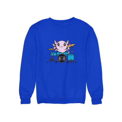 Sudadera Axolotzin Baterista Ajolote Unisex