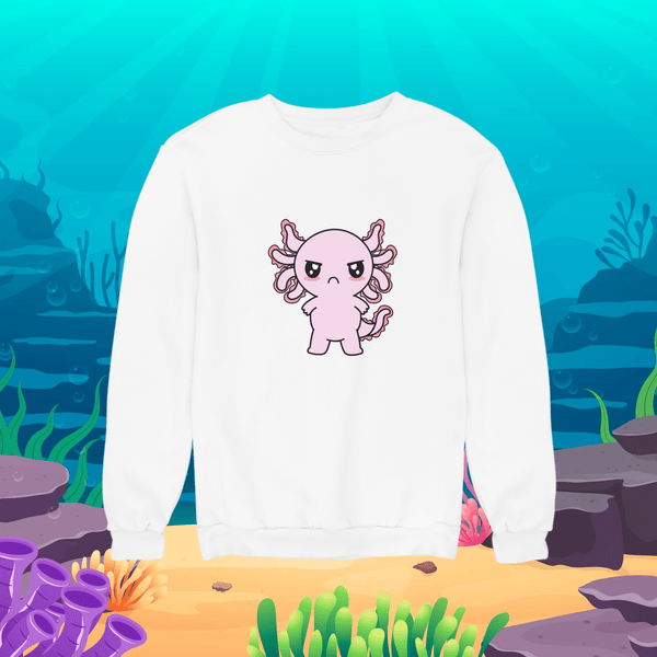 Sudadera Axolotzin Enojado Ajolote Unisex