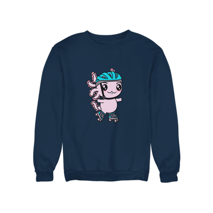 Sudadera Axolotzin Patinador Ajolote Unisex