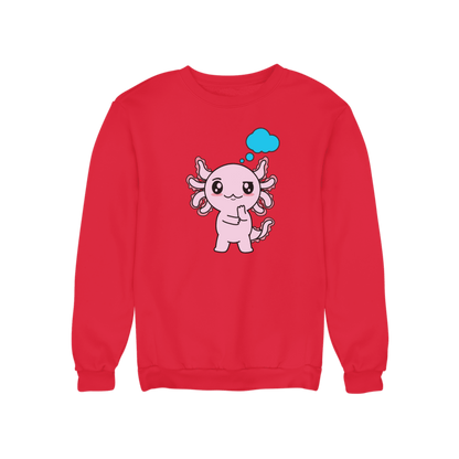 Sudadera Axolotzin Pensando Ajolote Unisex