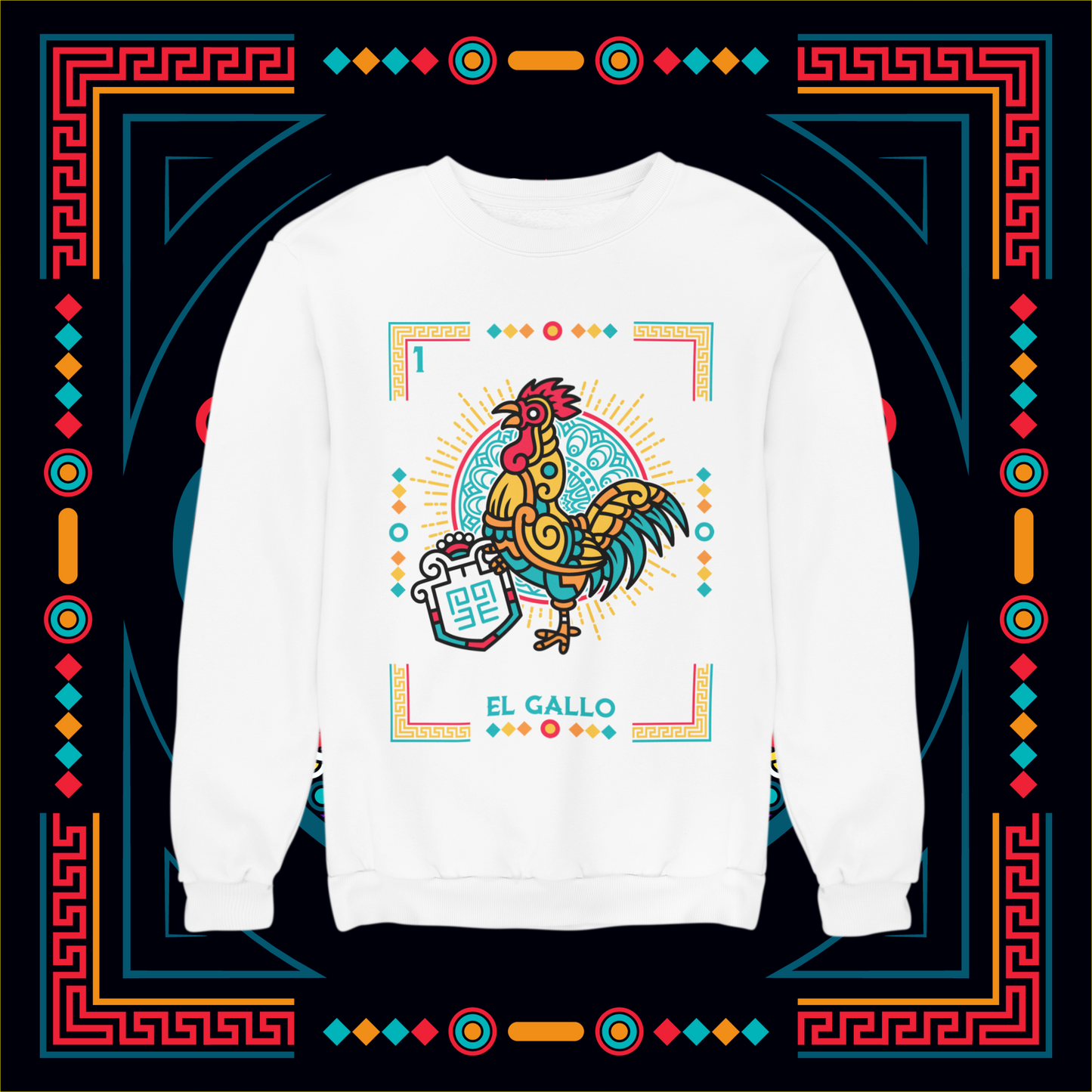 Sudadera Loteria Gallo UNISEX