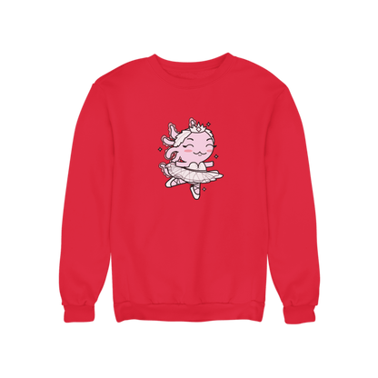 Sudadera Axolotzin Bailarina De Ballet Ajolote Unisex