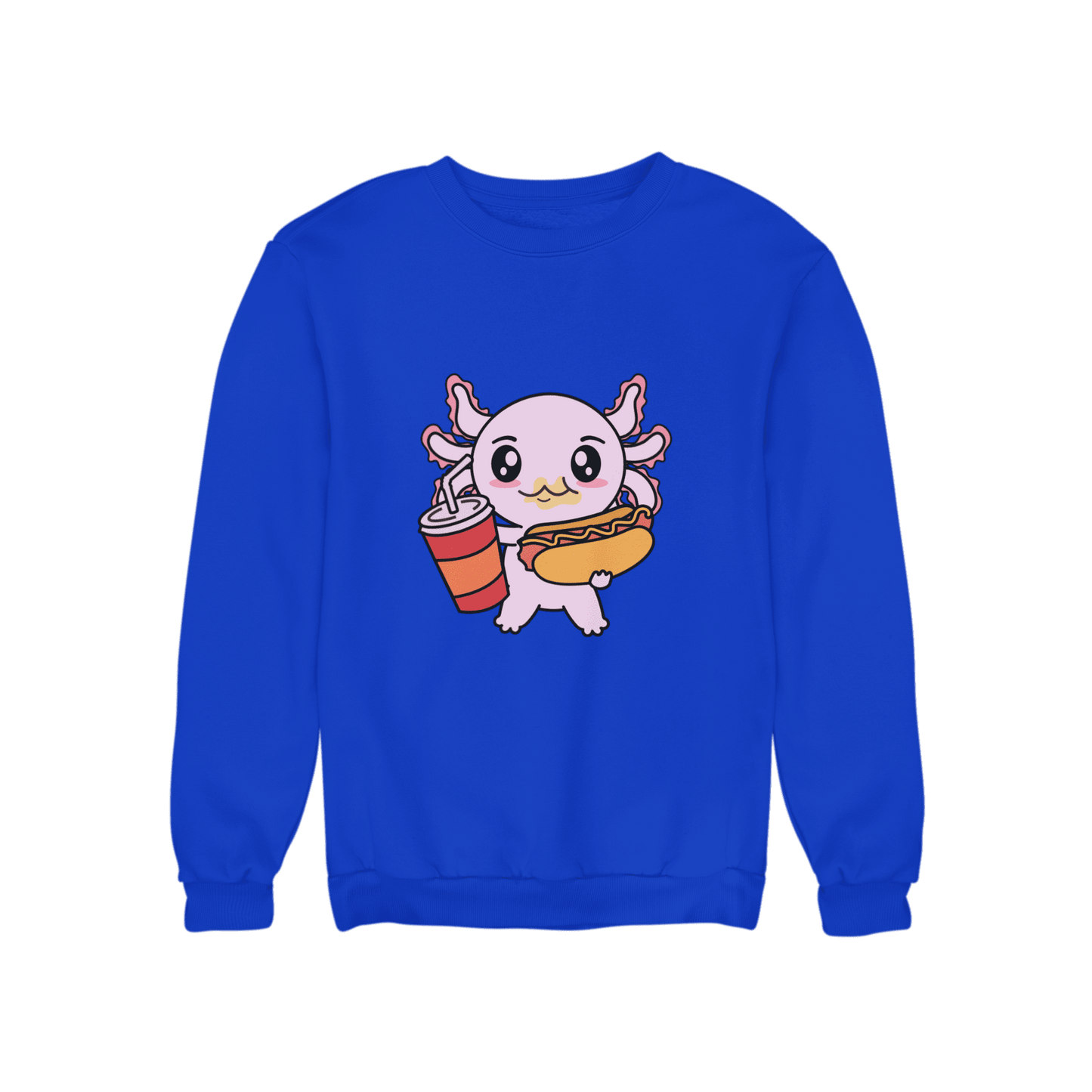 Sudadera Axolotzin Comiendo Jocho Ajolote Unisex
