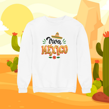 Sudadera Sombrerito Viva México UNISEX