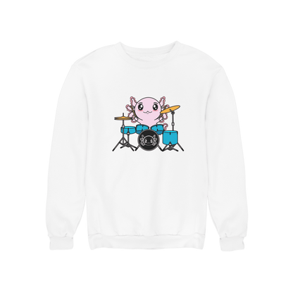 Sudadera Axolotzin Baterista Ajolote Unisex
