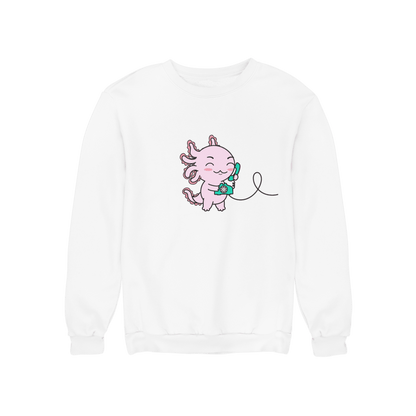 Sudadera Axolotzin Telefono Ajolote Unisex
