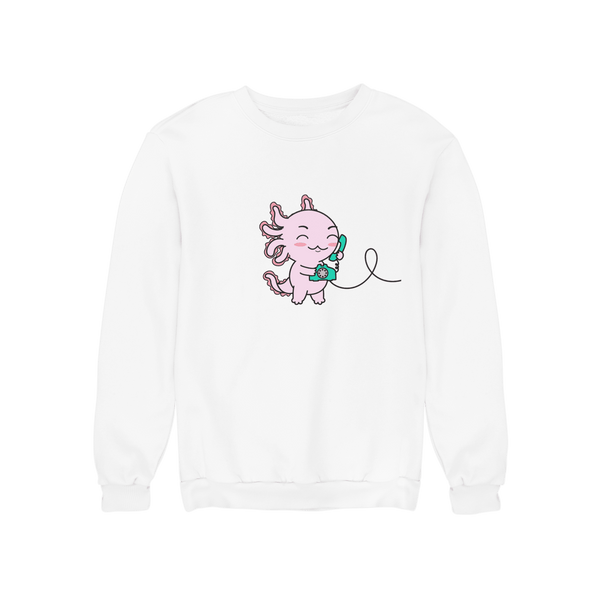 Sudadera Axolotzin Telefono Ajolote Unisex