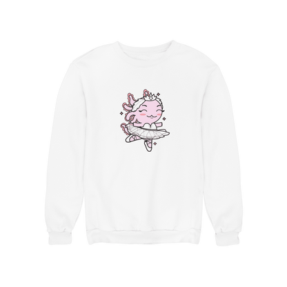 Sudadera Axolotzin Bailarina De Ballet Ajolote Unisex