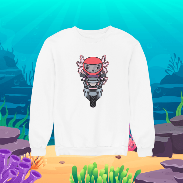 Sudadera Axolotzin Motoneta Ajolote Unisex