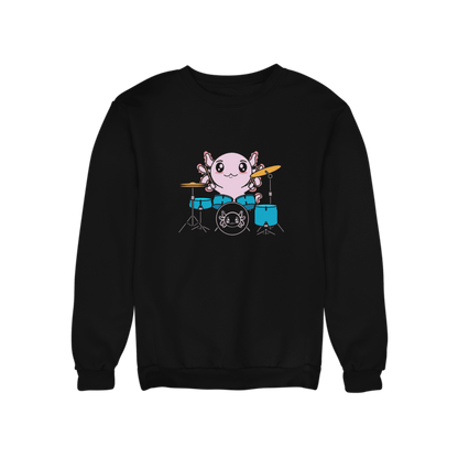 Sudadera Axolotzin Baterista Ajolote Unisex