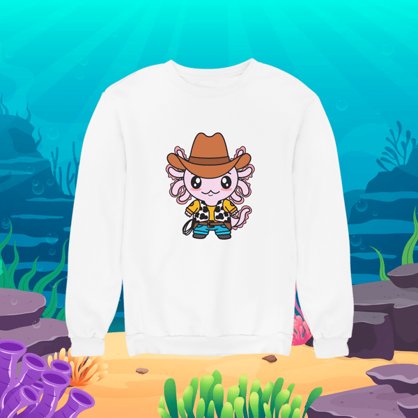 Sudadera Axolotzin Vaquero Ajolote Unisex