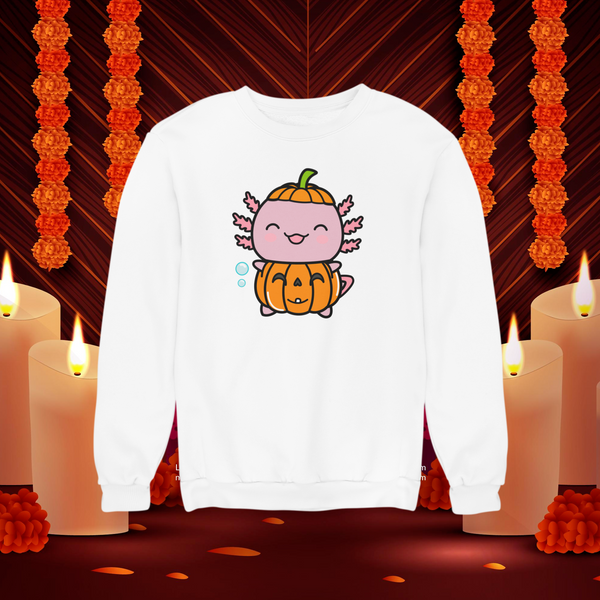 Sudadera Ajolote Calabaza Xo The Monster Unisex