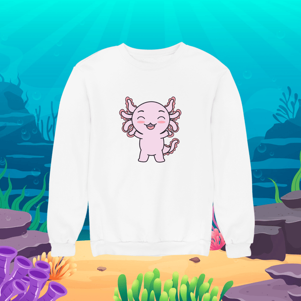 Sudadera Axolotzin Feliz Ajolote Unisex