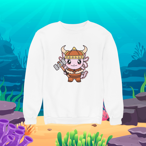 Sudadera Axolotzin Vikingo Ajolote Unisex